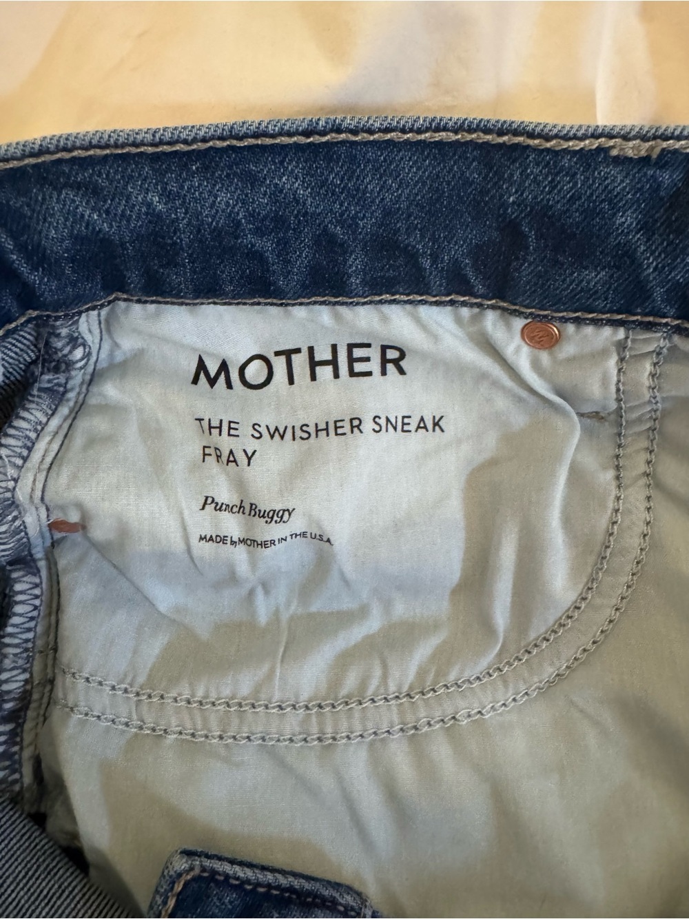 Mother Wide Leg Women's Jeans in Dark Blue Denim - Picture 6 of 7